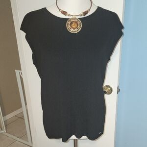 Calvin Klein Black Short Sleeve Top